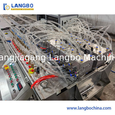 PVC Profile Extrusion Line with 55/110 Conical Twin Screw Extruder for 1180mm Cable Trunking and 22KW Motor Power