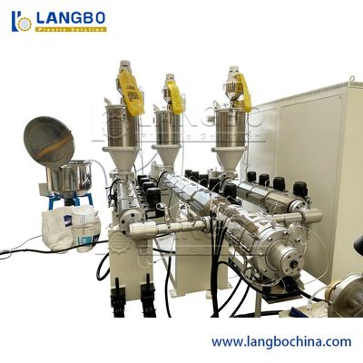 고속 플라스틱 프로필 PPR 물 배수 파이프 제조 추출 단일 나사