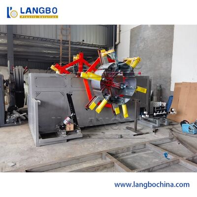 슈나이더 일렉트릭 부품 자동 플라스틱 튜버 리와인더 기계 PE HDPE 골판관 코일링 범위 1600-3200mm