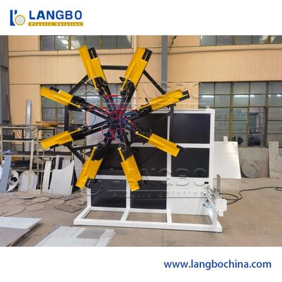 슈나이더 일렉트릭 부품 자동 플라스틱 튜버 리와인더 기계 PE HDPE 골판관 코일링 범위 1600-3200mm