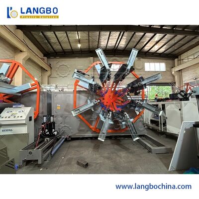 슈나이더 일렉트릭 부품 자동 플라스틱 튜버 리와인더 기계 PE HDPE 골판관 코일링 범위 1600-3200mm