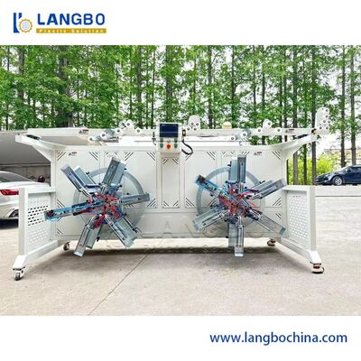 PE 큰 지름 파이프 진압 기계에 대 한 스트래핑 기계와 함께 플라스틱 파이프 롤링 기계