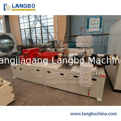 수관 Pvc 쌍둥이 나사 압출기, 자동 통제 플라스틱 밀어남 기계