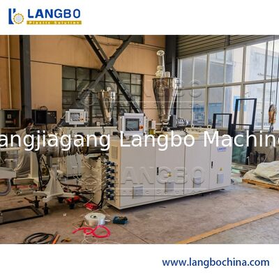 원추형 이축압출（성형）기 37KW 원동력과 CE 증명서 PVC 프로파일 압출 전선