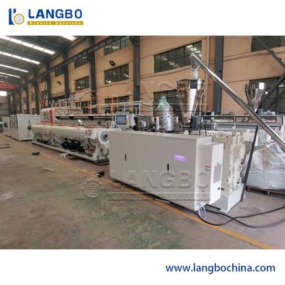 물 공급 파이프 쌍 나사 및 배럴 디자인을위한 고속 PVC 파이프 엑스트루더 기계