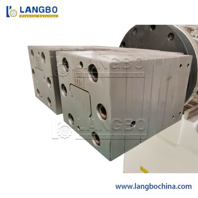 콘 칼 트윈 스크류 압출기 PVC 케이블 트렁크 프로파일 도관 채널 프로파일 압출 제조 기계