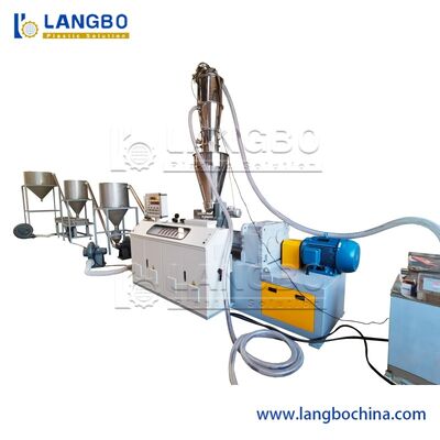 플라스틱 이중 트윈 스크류 압출기 PVC 다이 페이스 열 절단 컴파운딩 펠렛화 과립화 재활용 라인