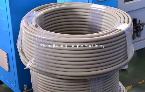 자동 플라스틱 PE HDPE 튜브 파이프 추출 단일 나사 추출기 제조 기계