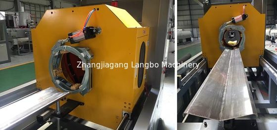 쉬운 작업 플라스틱 HDPE PE 파이프 추출 제조 기계 생산 라인