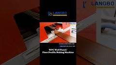 고품질 목재 플라스틱 제품을 위한 WPC 프로파일 압출 라인 #wpc벽패널#wpc패널