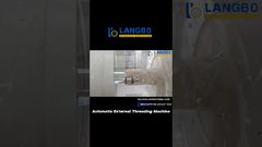 플라스틱 파이프용 외부 나사산 가공기 – 정밀 나사산 절삭#threadmachine #plasticmachinery